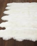 Image 1 of 6: Exquisite Rugs Rocco Sheepskin Rug, 10" x 14"