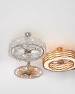 Image 2 of 3: John-Richard Collection Ribbons of Gold 12-Light Pendant with Fan
