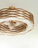Image 1 of 3: John-Richard Collection Ribbons of Gold 12-Light Pendant with Fan