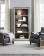 Image 1 of 2: Hooker Furniture Nathan Eglomise Bookcase