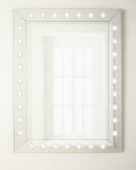 Image 1 of 3: Rectangle Mirror with Acrylic Knobs