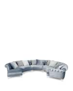 Image 1 of 3: Haute House Varianne Curved Sectional Sofa