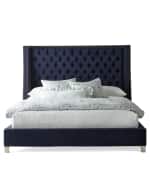 Image 2 of 6: Massoud Kniles Tufted Queen Bed