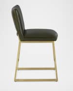 Image 2 of 5: Massoud Reza Brass Counter Stool, 24"