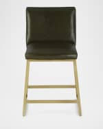 Image 3 of 5: Massoud Reza Brass Counter Stool, 24"