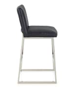 Image 3 of 5: Massoud Adrift Leather Bar Stool, 31" 