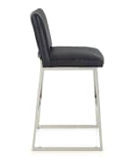 Image 3 of 5: Massoud Adrift Leather Bar Stool