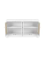 Image 4 of 4: Worlds Away Winnetu Four-Door Cane Console