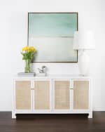 Image 1 of 4: Worlds Away Winnetu Four-Door Cane Console