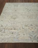 Image 2 of 5: Haven & Loom Cyan Sky Hand-Knotted Rug, 3' x 10'