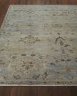 Image 3 of 5: Haven & Loom Cyan Sky Hand-Knotted Rug, 3' x 10'