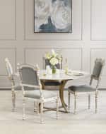 Image 4 of 5: Peninsula Home Collection Angelette Velvet Dining Side Chair
