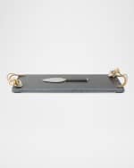 Image 1 of 2: Michael Aram Anemone Small Cheese Board with Spreader