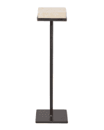 Image 1 of 2: Jan Barboglio Bebida Hand-Carved Stone-Top Side Table
