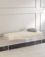 Image 1 of 4: Interlude Home Wallis Shearling Bench
