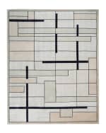Image 1 of 2: Christopher Guy Avenue Silvery Moon Hand-Knotted Rug, 9' x 12'