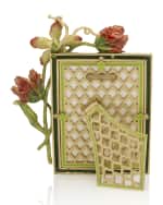 Image 3 of 3: Jay Strongwater Margery Flora Tulip Picture Frame, 5" x 7"