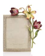 Image 1 of 3: Jay Strongwater Margery Flora Tulip Picture Frame, 5" x 7"