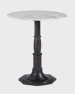 Image 2 of 2: Four Hands Zenda Marble-Top Side Table