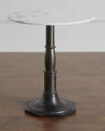 Image 1 of 2: Four Hands Zenda Marble-Top Side Table