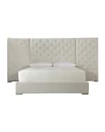 Image 2 of 2: Universal Furniture Parigi Tufted Queen Bed with Panels