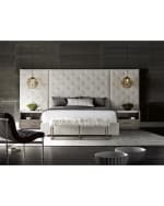Image 1 of 2: Universal Furniture Parigi Tufted Queen Bed with Panels