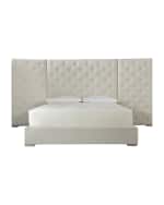 Image 2 of 2: Universal Furniture Parigi Tufted King Bed with Panels