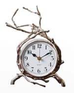 Image 2 of 2: Global Views Twig Nickel Clock