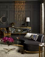 Image 2 of 5: Haute House Layla Channel Tufted Curved Sofa  121"