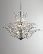 Image 1 of 2: Dale Tiffany Upside Down 18-Light Crystal Chandelier