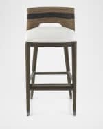Image 3 of 4: Palecek Fritz Rope Barstool, 30”