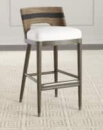 Image 1 of 4: Palecek Fritz Rope Barstool, 30”