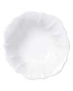 Image 1 of 3: Vietri Incanto Stone Ruffle Cereal Bowl, White