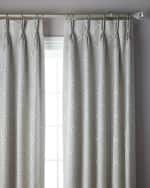 Image 1 of 2: Misti Thomas Modern Luxuries 3-Fold Pinch Pleat Trellis Curtain, 120"