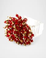 Image 1 of 2: Kim Seybert Brilliant Napkin Ring - Red