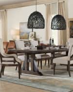 Image 1 of 3: Hooker Furniture Dorianne Trestle Dining Table with 2 Leaves