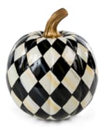 Image 3 of 4: MacKenzie-Childs Courtly Harlequin Small Pumpkin