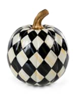 Image 1 of 4: MacKenzie-Childs Courtly Harlequin Small Pumpkin