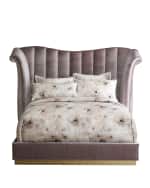 Image 3 of 6: Haute House Moira Channel Tufted California King Bed