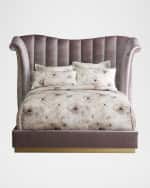Image 1 of 5: Haute House Moira Channel-Tufted California King Bed