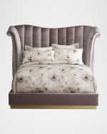 Image 1 of 6: Haute House Moira Channel Tufted California King Bed