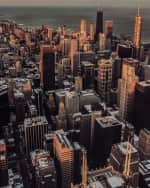 Image 3 of 4: Four Hands "Chicago" Photography Print Handmade HD Metal & Acrylic Art