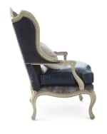 Image 3 of 5: Massoud Darling Leather Wing Chair