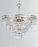 Image 2 of 4: Crystorama Mercer 6-Light Hand-Cut Crystal Convertible Chandelier