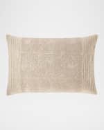 Image 1 of 3: Callisto Home Natural Brocade Decorative Pillow