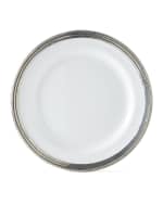 Image 1 of 5: Neiman Marcus Pewter and Ceramic Dinner Plate