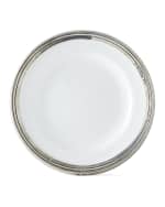Image 1 of 2: Neiman Marcus Pewter and Ceramic Dessert Plate