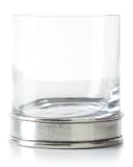 Image 1 of 2: Neiman Marcus Pewter and Glass Double Old-Fashioned