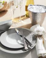 Image 2 of 3: Neiman Marcus 12-Piece Crocodile Metallic Dinnerware Set