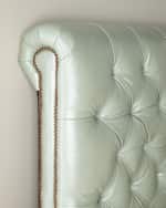 Image 3 of 3: Old Hickory Tannery Spence Hand-Tufted Leather King Bed